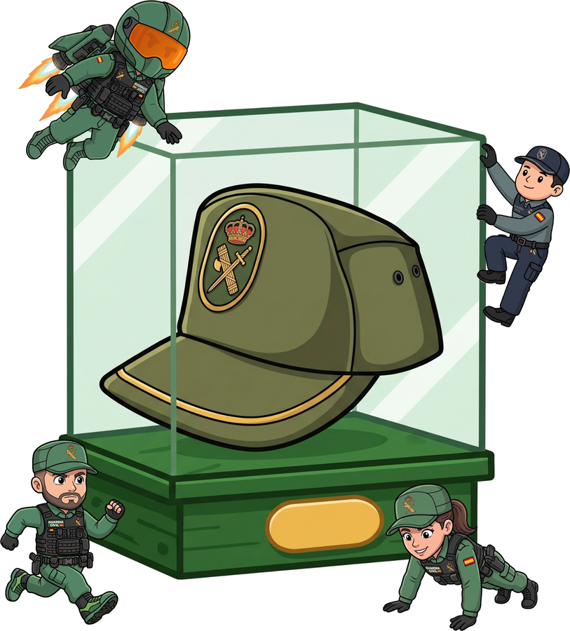 Opositor estudiando con FireQuiz Guardia Civil